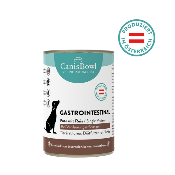 CanisBowl Vet Diät Hund GASTROINTESTINAL nass 6 x 400 g