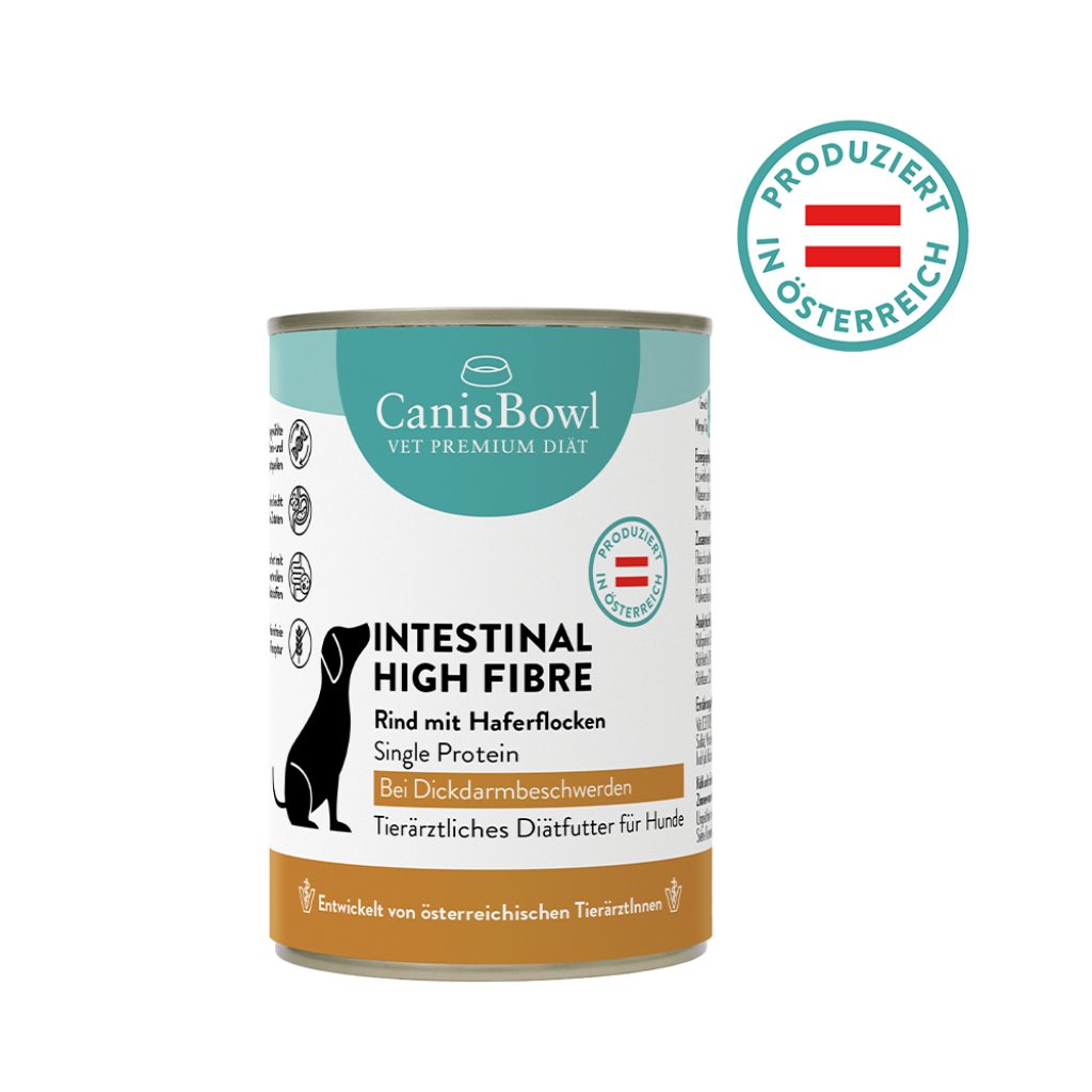 CanisBowl Vet Diät Hund INTESTINAL HIGH FIBRE nass 6 x 400 g